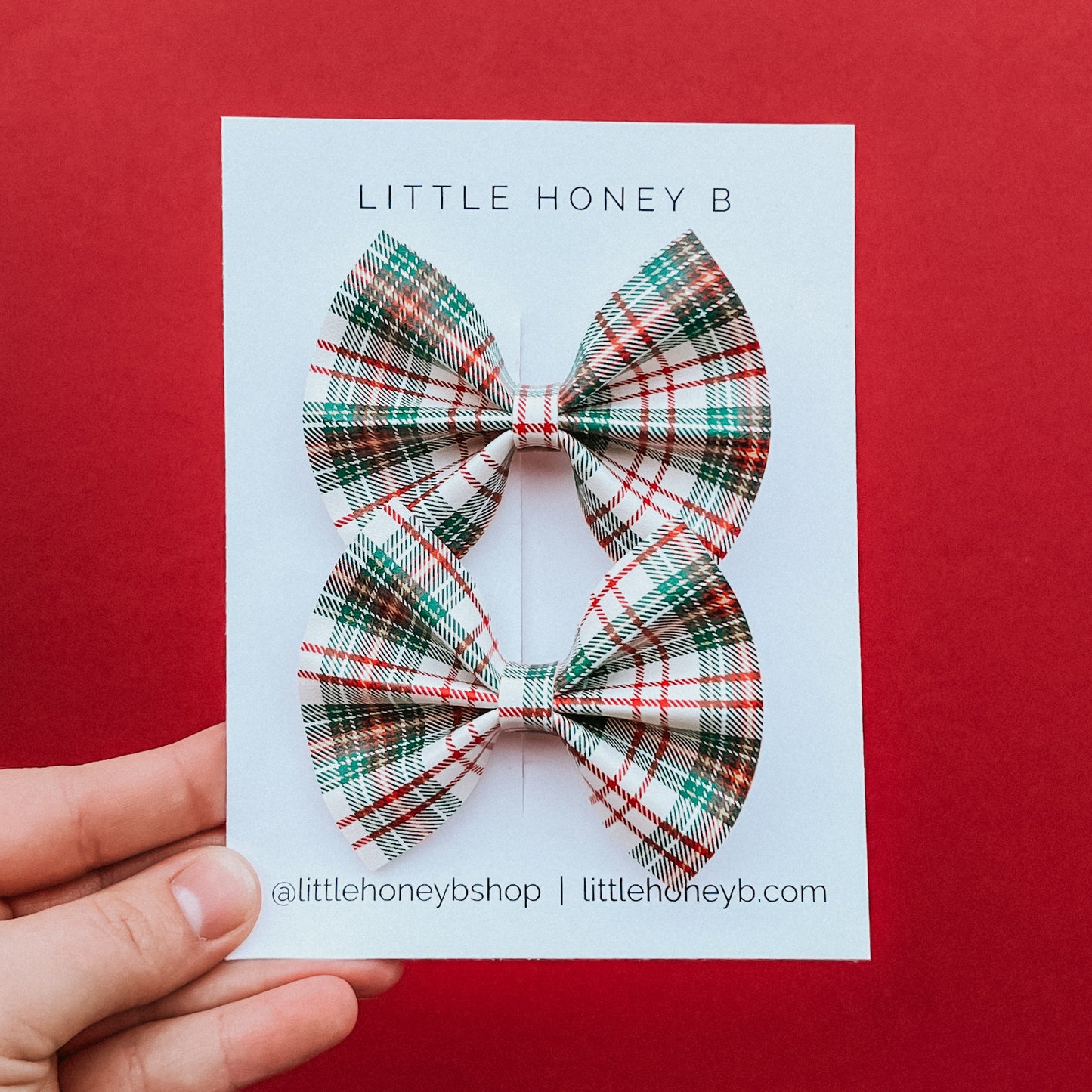 Tilly Bow - Christmas Plaid