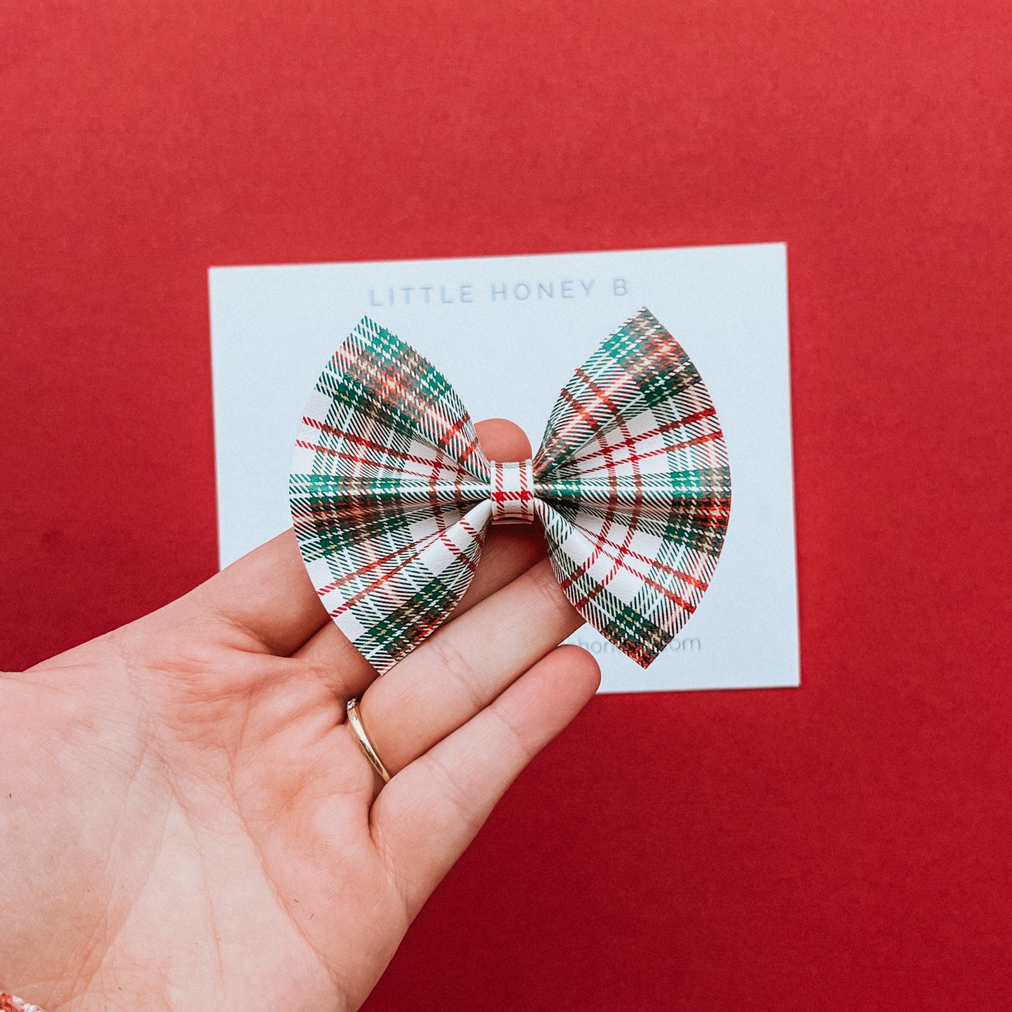 Tilly Bow - Christmas Plaid