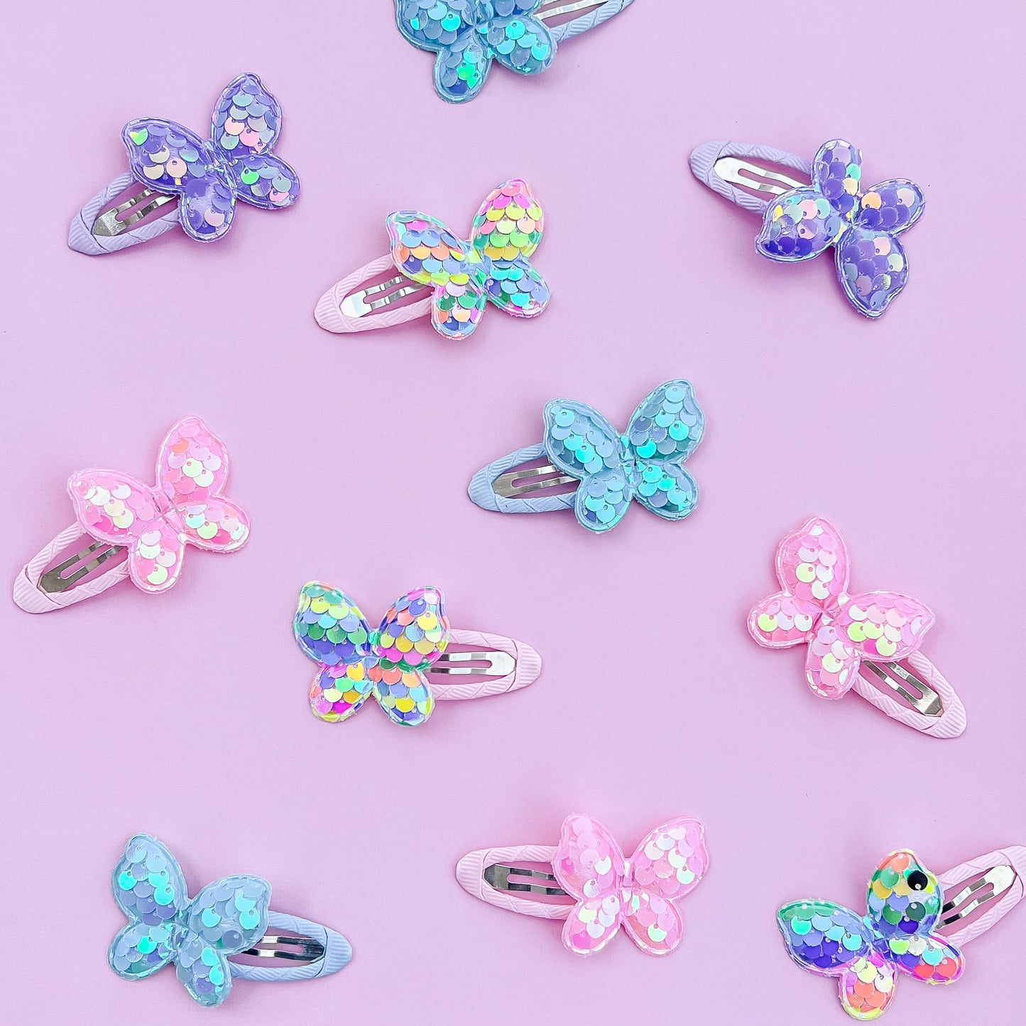 Butterfly Clippie Set - Rainbow