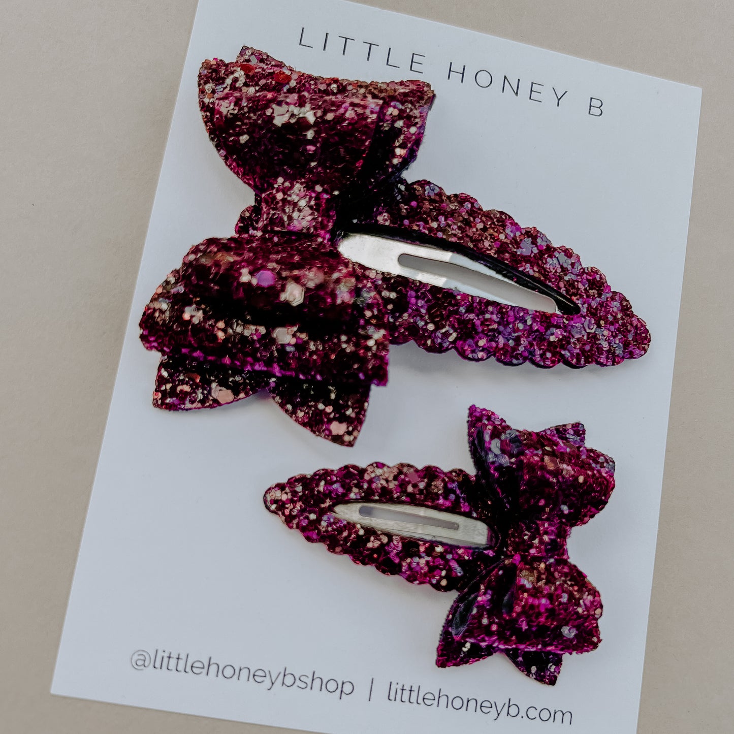 Lacey Bows - Berry Jam Glitter