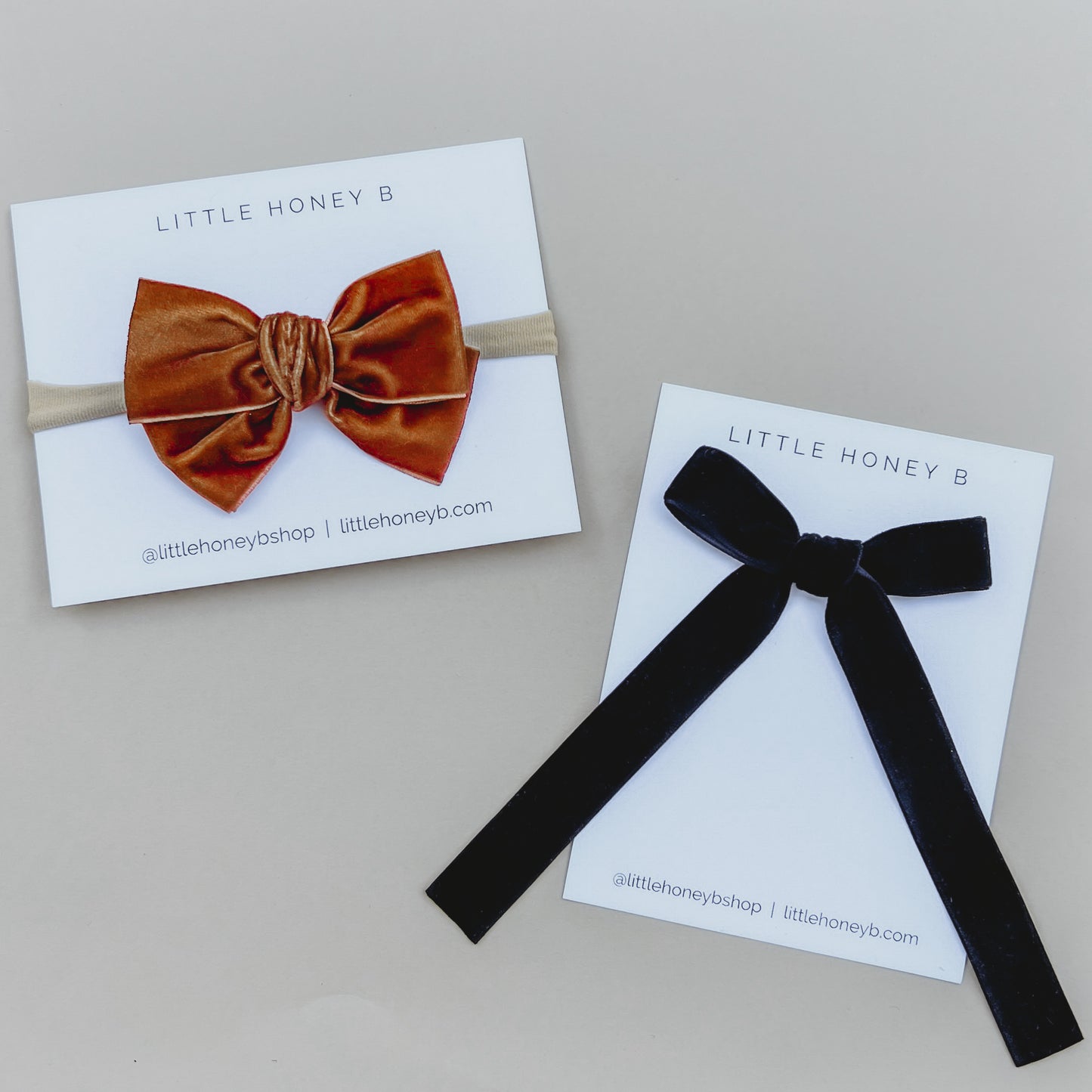 Velvet Ribbon Bow - Black