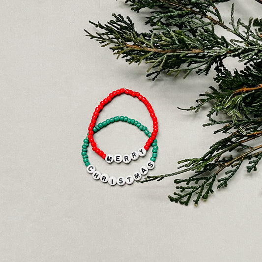 Merry Christmas Bracelet Set