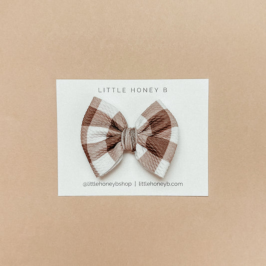 Small Bow - Meadow Plaid