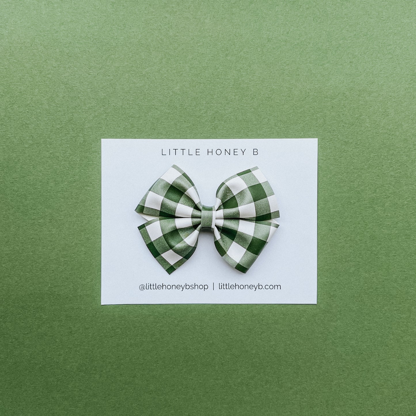 Sadie Bow - Green Plaid