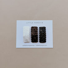 Load image into Gallery viewer, Luna Clippie Set of 3 - Glitter Neutrals